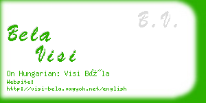 bela visi business card